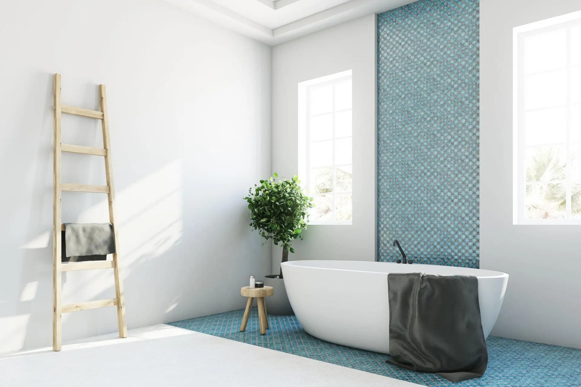 A spa-like bathroom