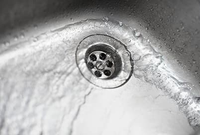 Drain camera inspection of a sewer line