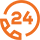 24hrs logo
