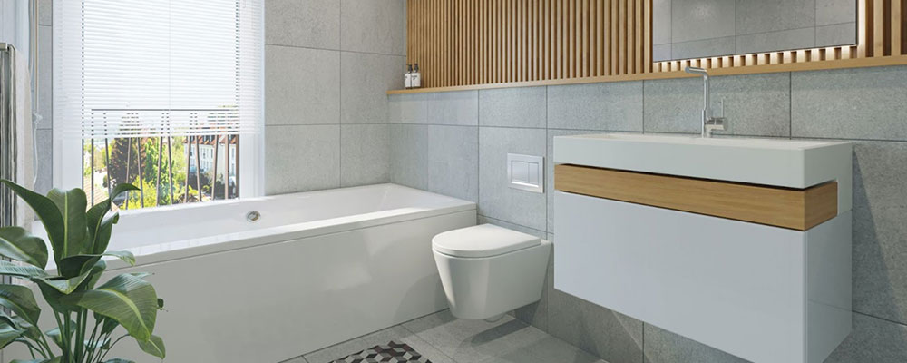A small but seamless bathroom