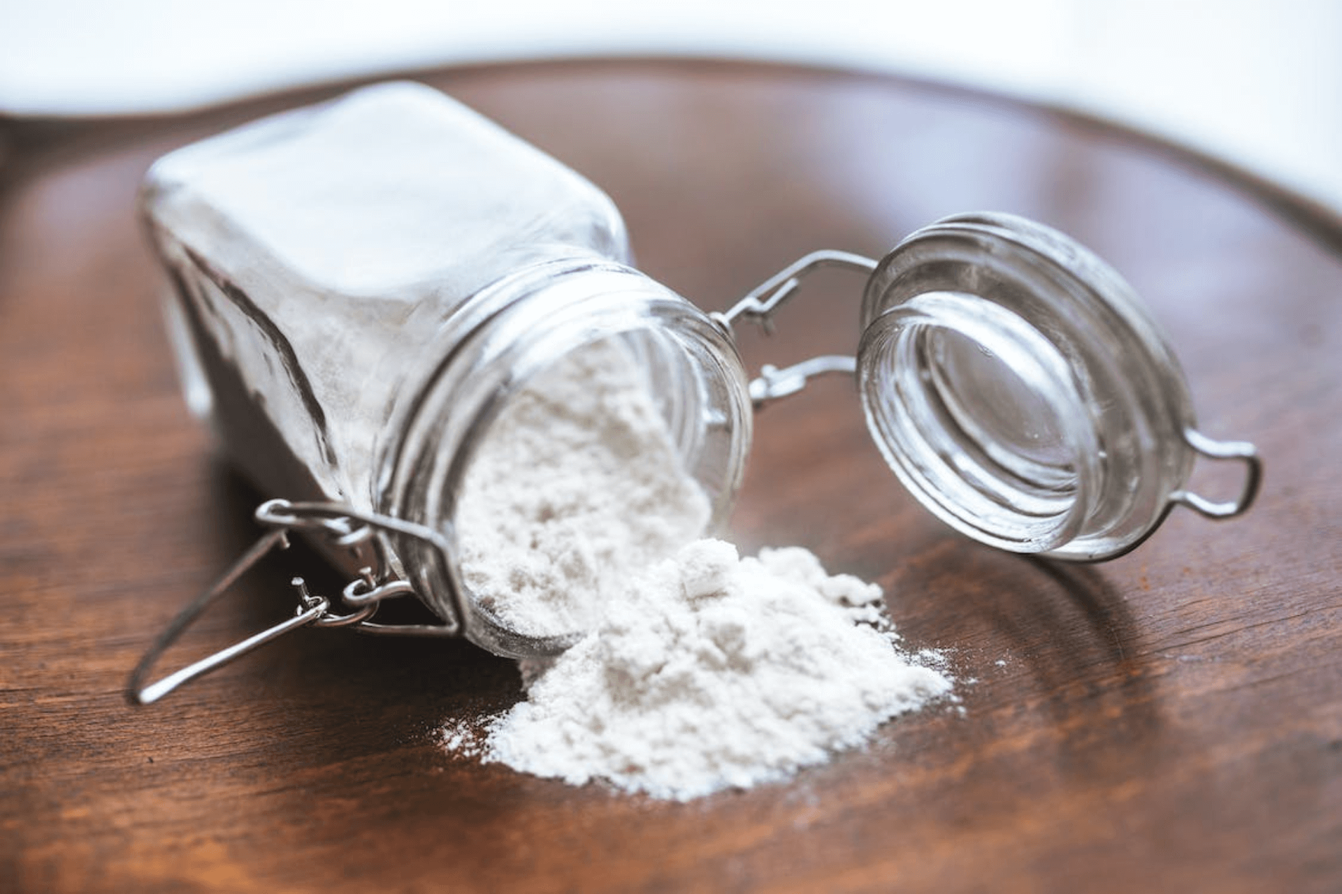 A jar of baking soda 